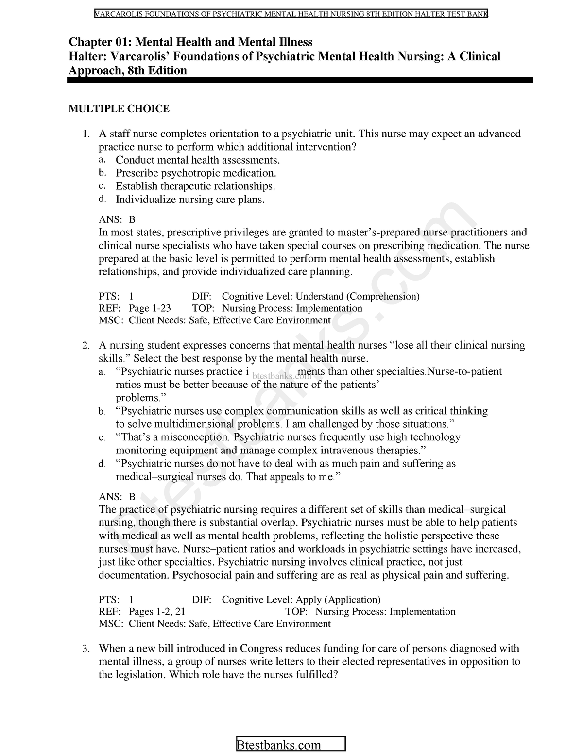 foundations-of-psychiatric-mental-health-nursing-8th-ed-test-bank