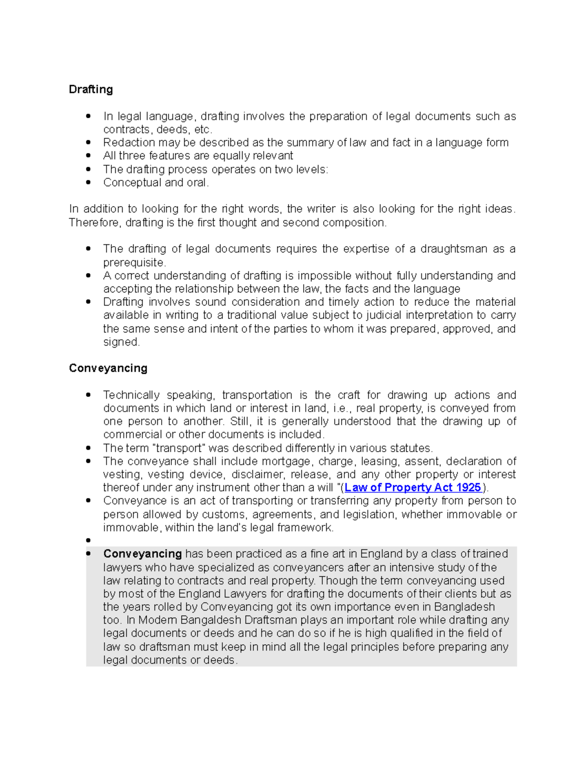 Drafting in law, court Drafting In legal language, drafting involves