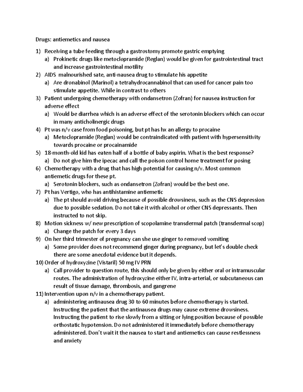 Drugs antiemetics and nausea - Drugs: antiemetics and nausea Receiving ...