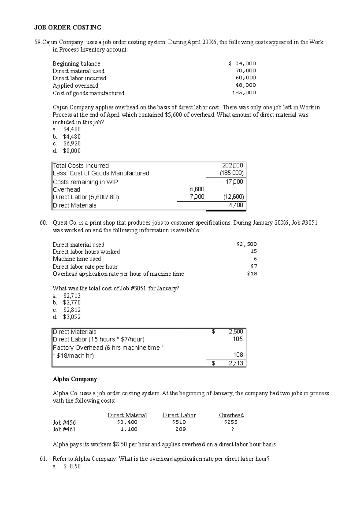 Job-order-costing-accounting Compress - JOB ORDER COSTING 59 Company ...