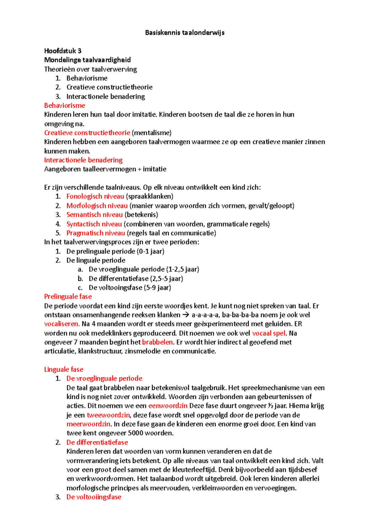 Samenvatting Basiskennis Taalonderwijs Ok - Basiskennis Taalonderwijs ...