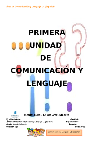 Productividad Y Desarrollo - Cuarto Año Primaria - PRIMERA UNIDAD DE ...