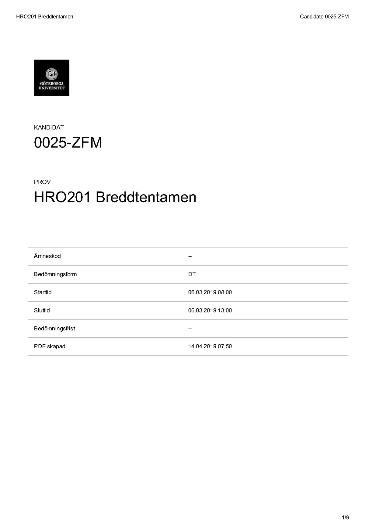 Breddtenta 2019 Obligationsratt Hro201 Studocu