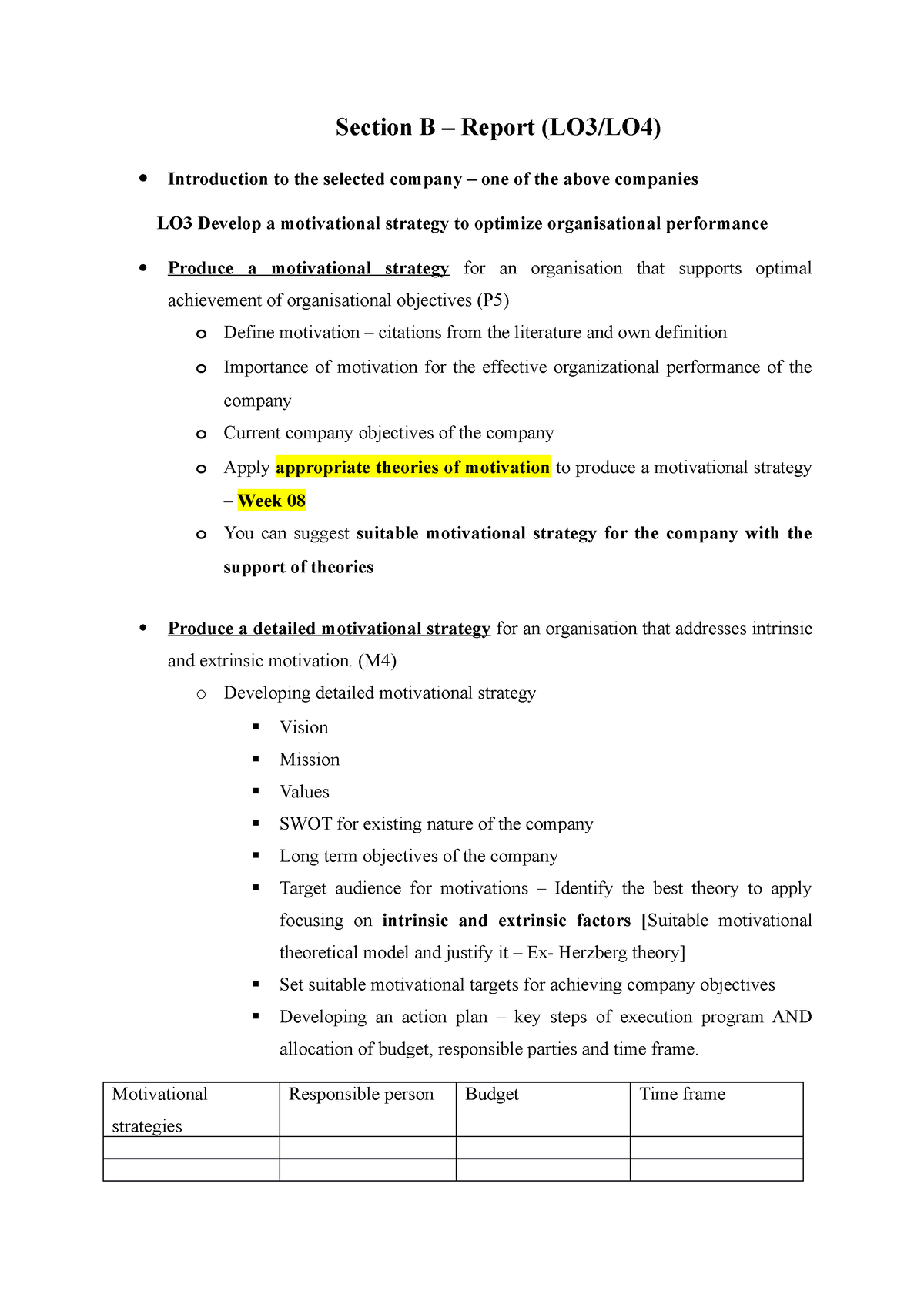 Section B - Bbe - Section B – Report (LO3/LO4) Introduction To The ...