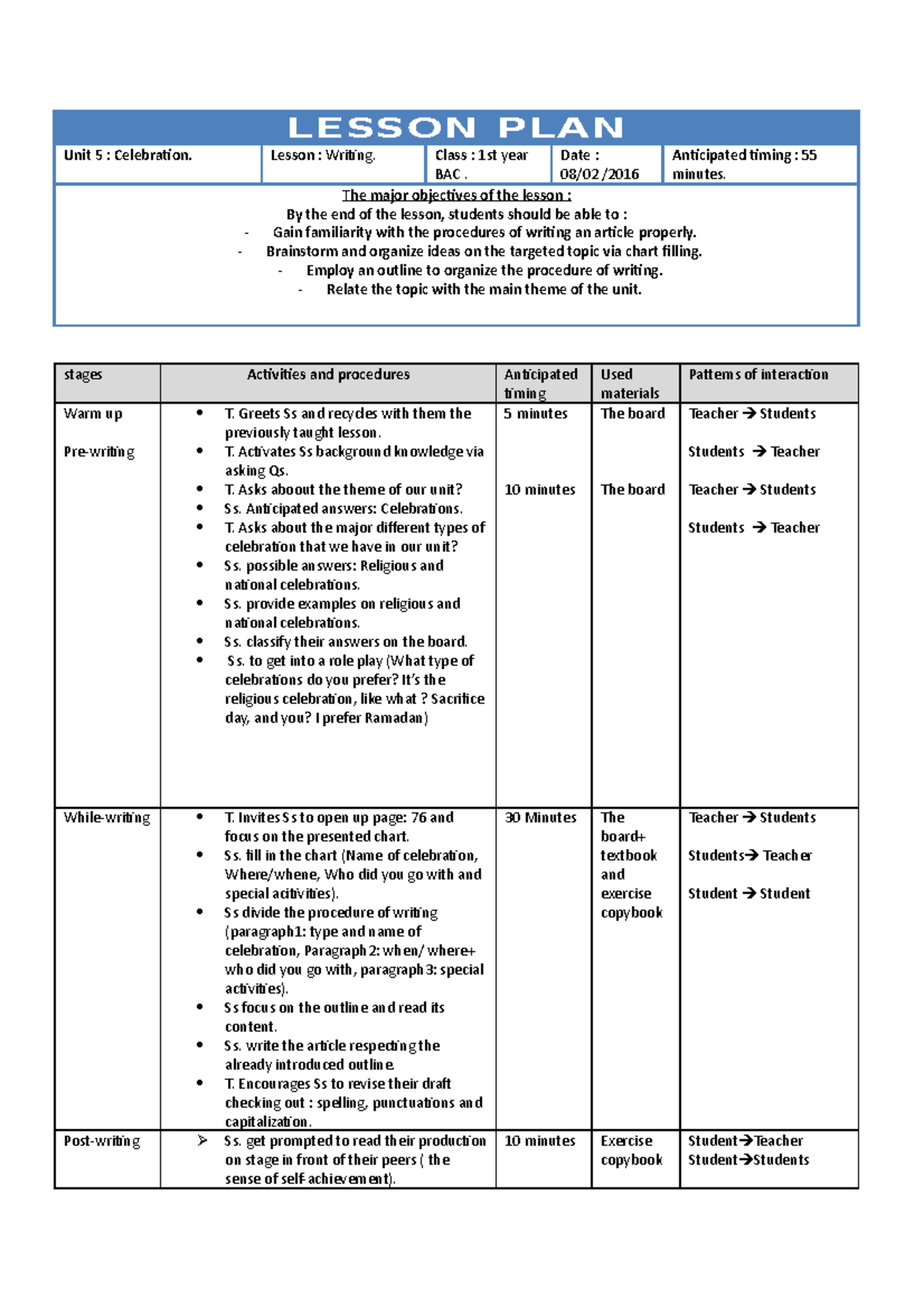 Downloadfile-150 - How to write an effective essay - LESSON PLAN Unit 5 ...