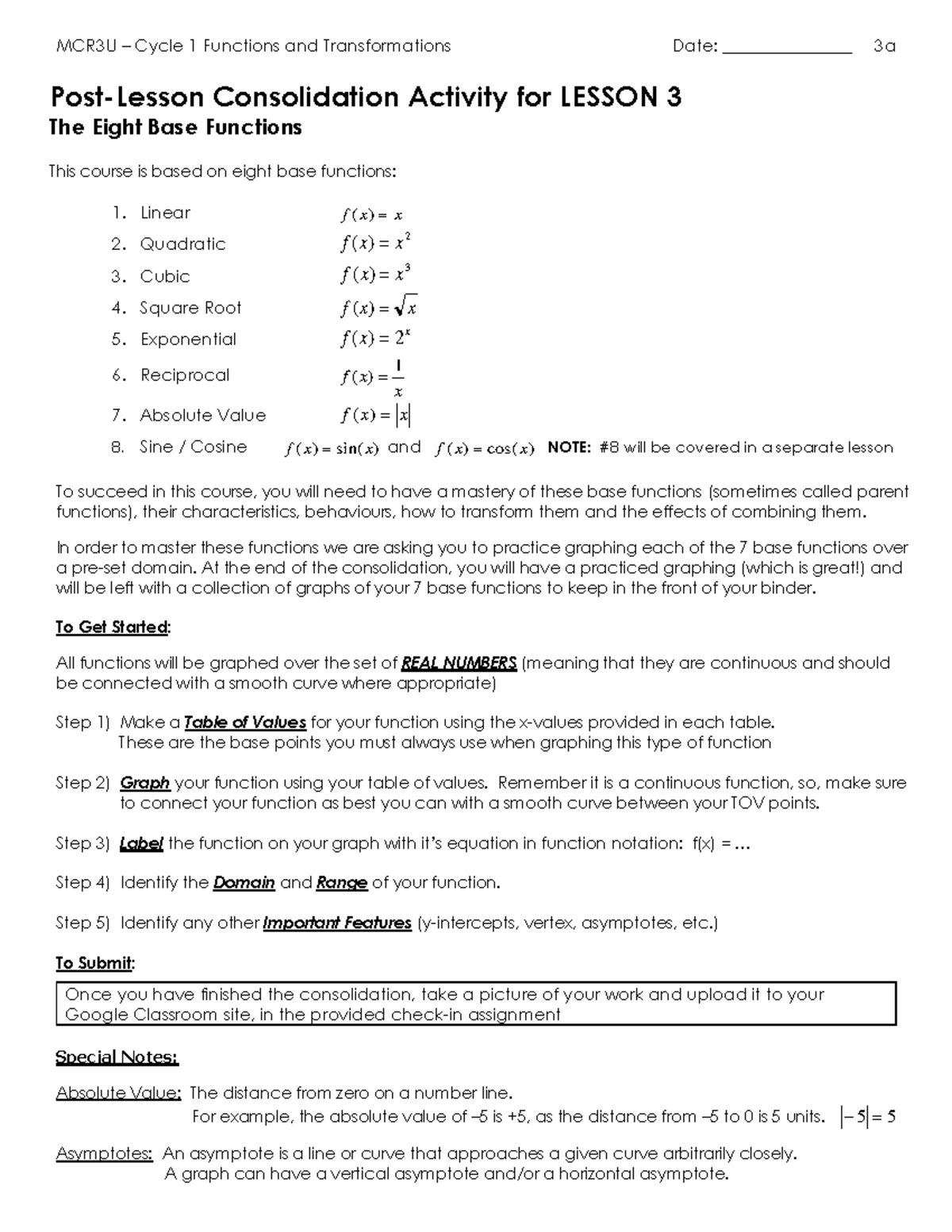 C1 - 3o - The Eight Base Functions - Pre Or Post-lesson Practice ...