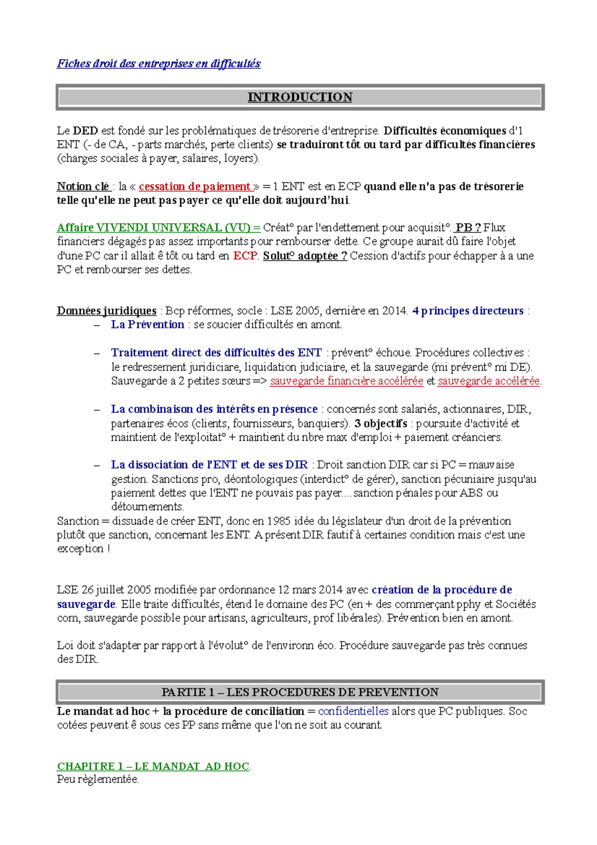 Dissertation liquidation judiciaire image