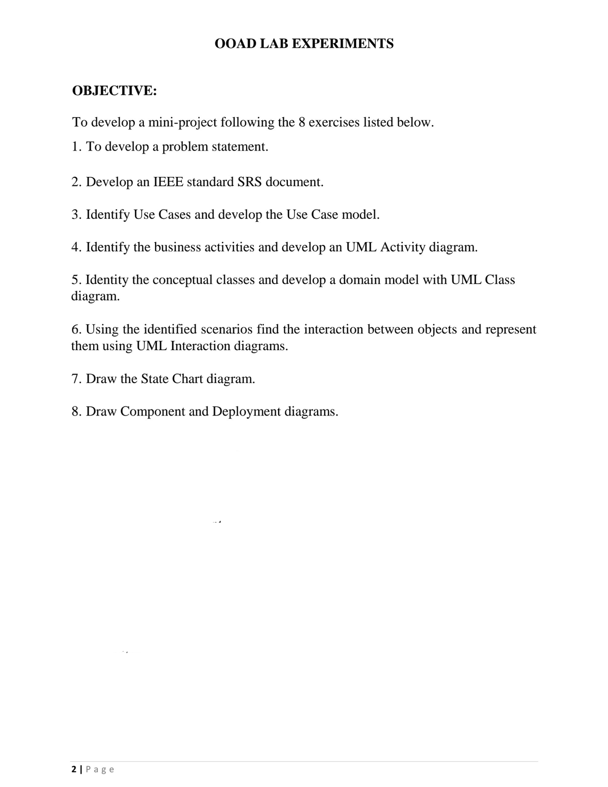 OOAD LAB FILE Sample - LAB MANUAL OOAD - Computer Science and ...