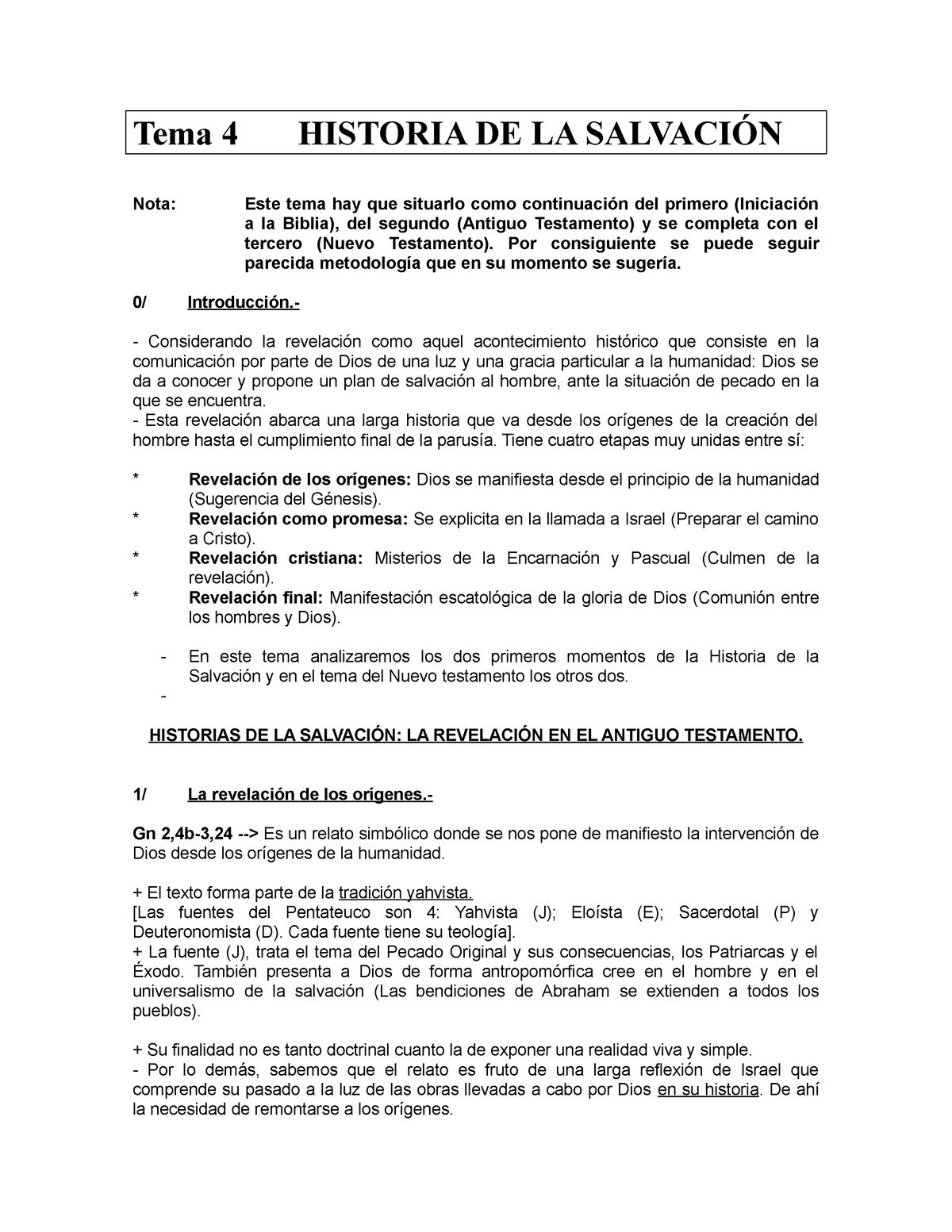 Historia De La Salvacion, Loq Ue Todos Querian Saber - Tema 4 HISTORIA ...