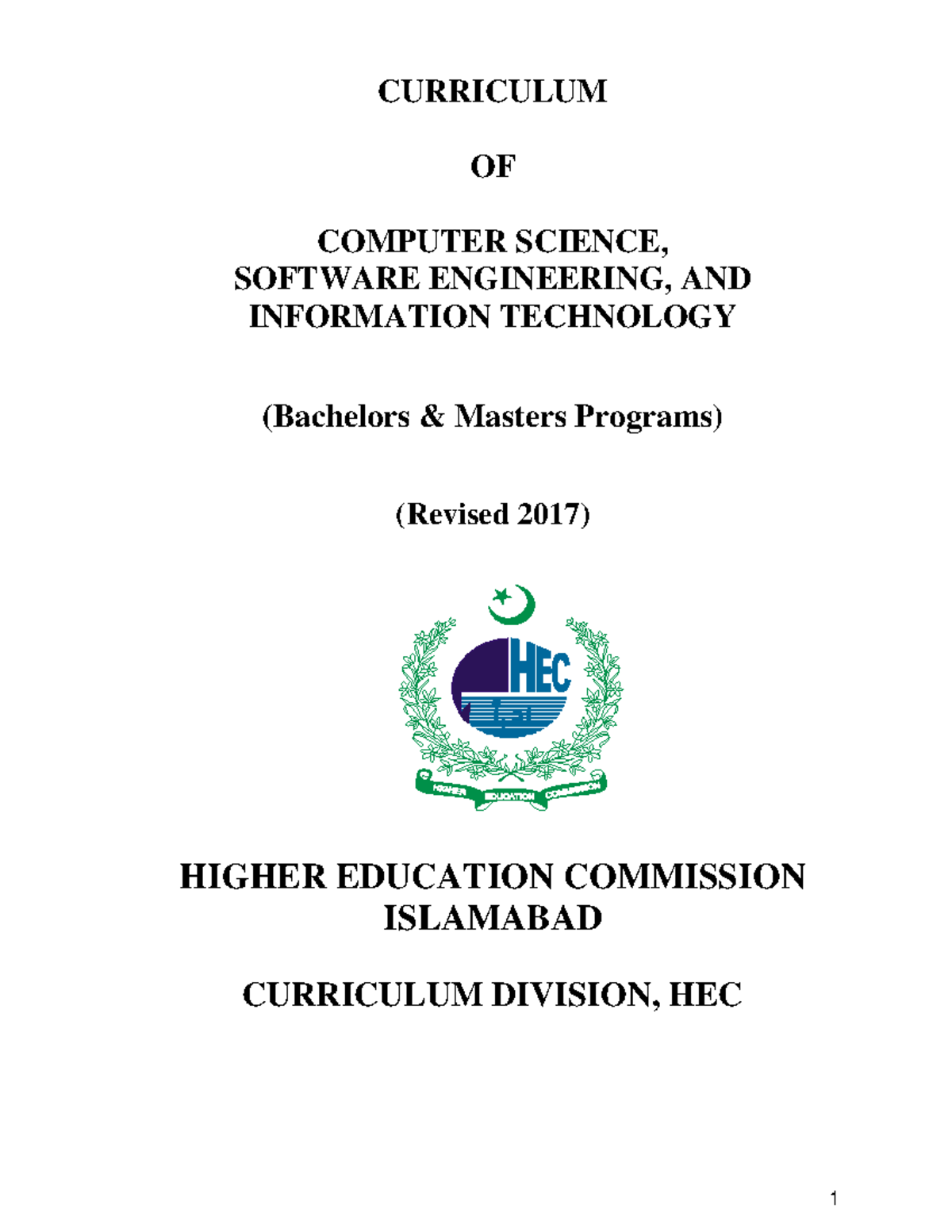 Computer- Science hec course work for all university - software ...