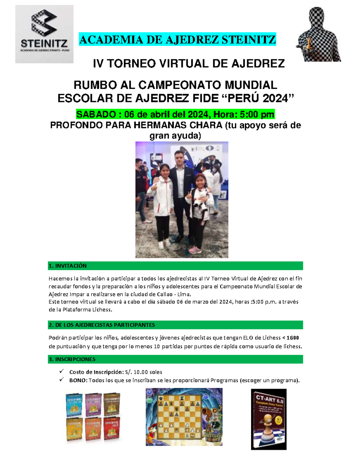 ajedrez apuntes - ACADEMIA DE AJEDREZ STEINITZ IV TORNEO VIRTUAL DE ...