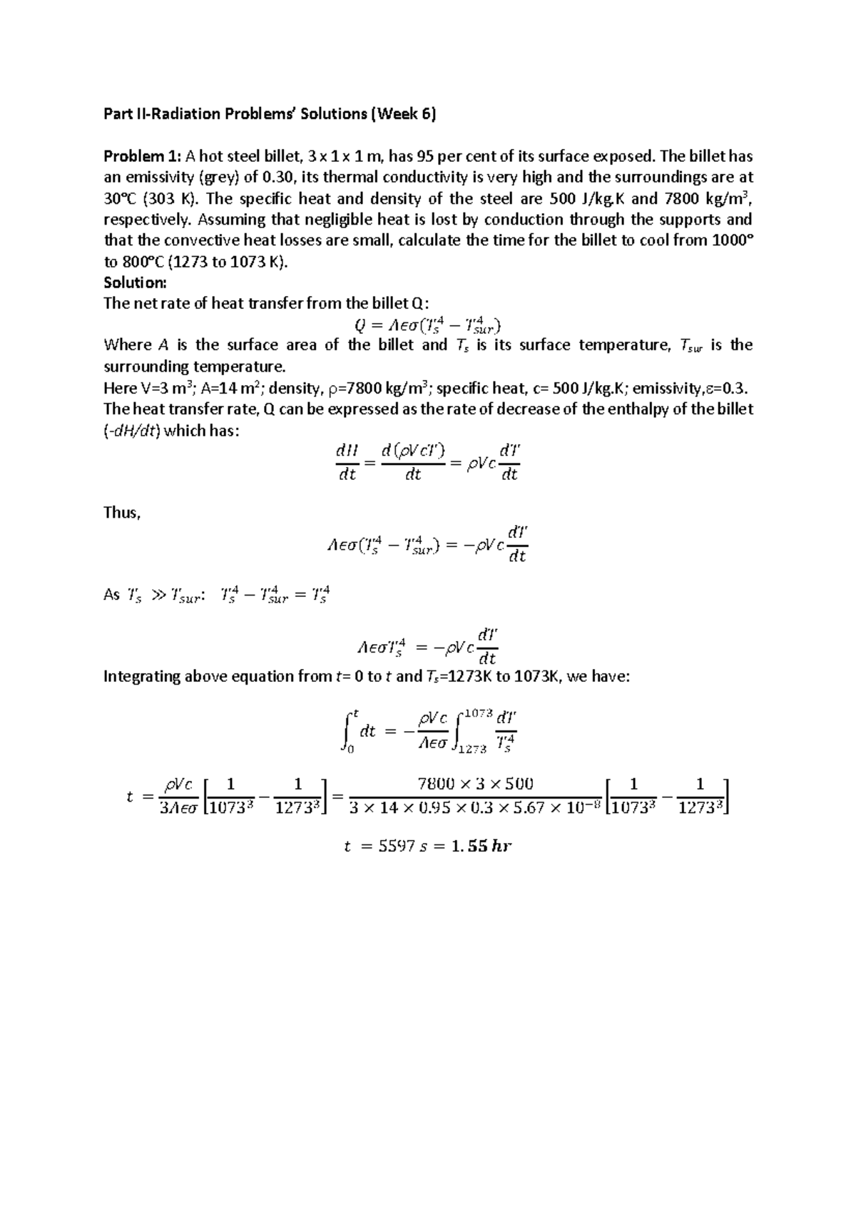 Soluções dos problemas de Radiação I - Part II-Radiation Problems ...