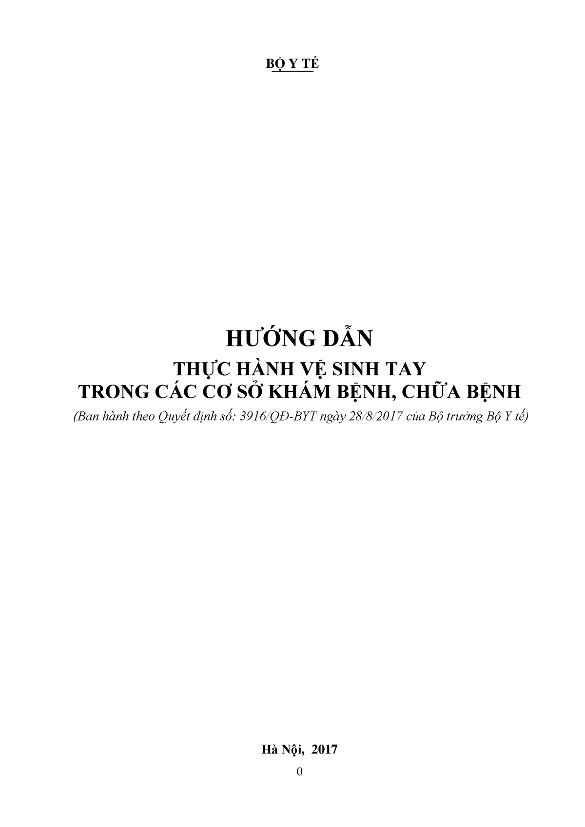 H-ng-d-n-V-sinh-tay - BỘ Y TẾ HƢỚNG DẪN THỰC HÀNH VỆ SINH TAY TRONG CÁC ...