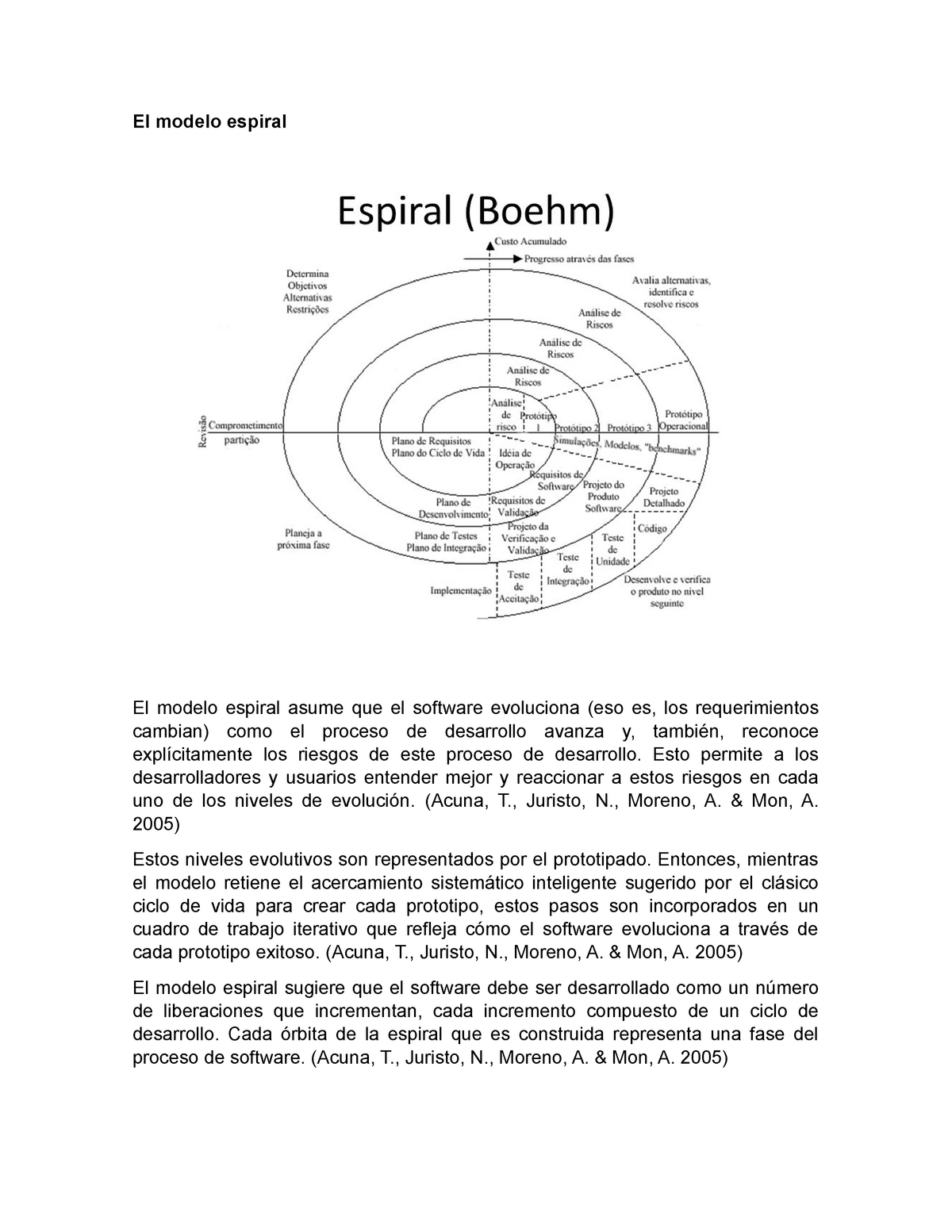 El modelo espiral - Esto permite a los desarrolladores y usuarios entender  mejor y reaccionar a - Studocu