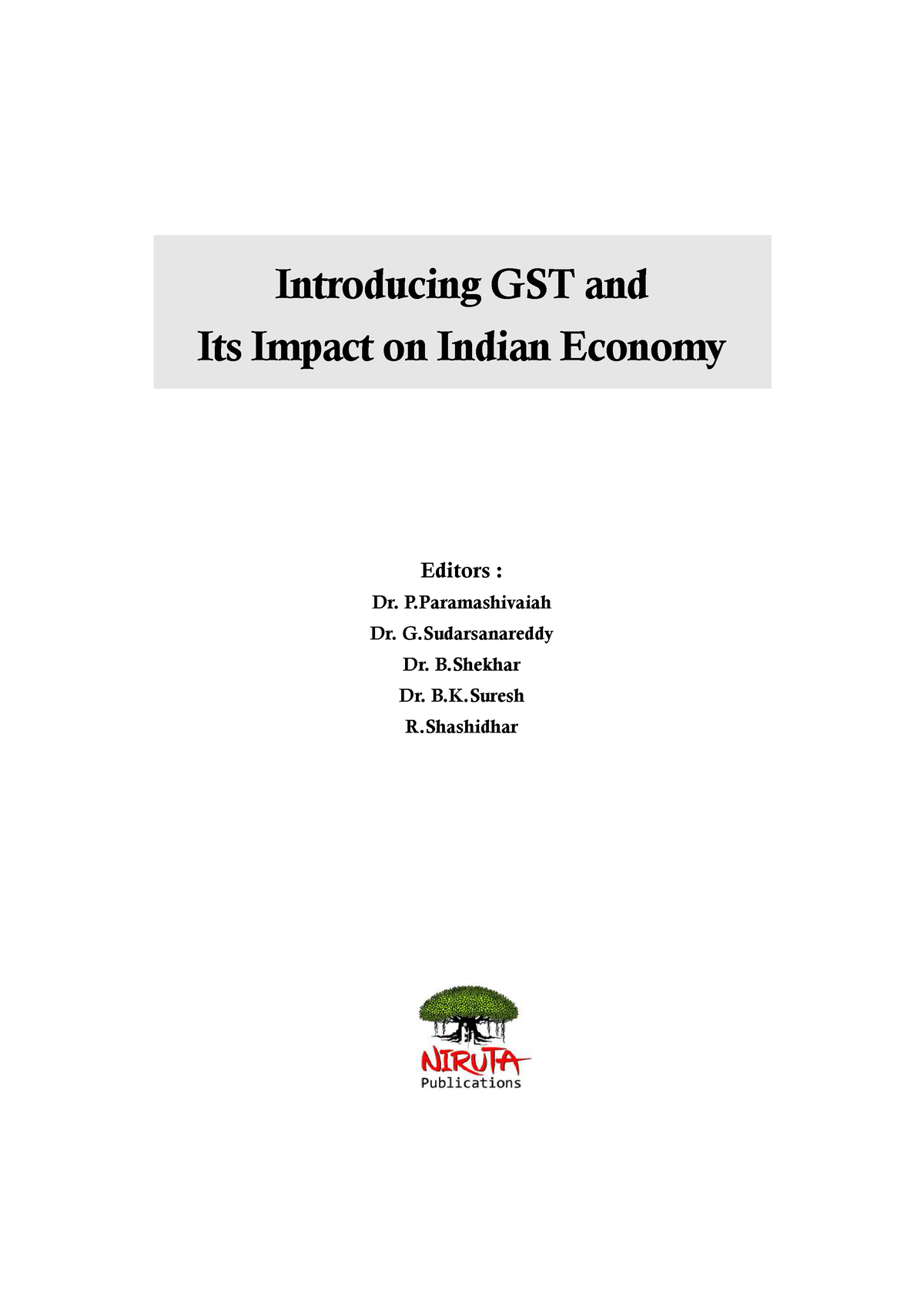 research paper on gst impact on indian economy