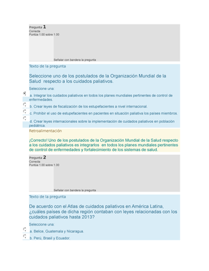 Final - Cuidados Paliativos - Pregunta 1 Correcta Puntúa 1 Sobre 1 ...