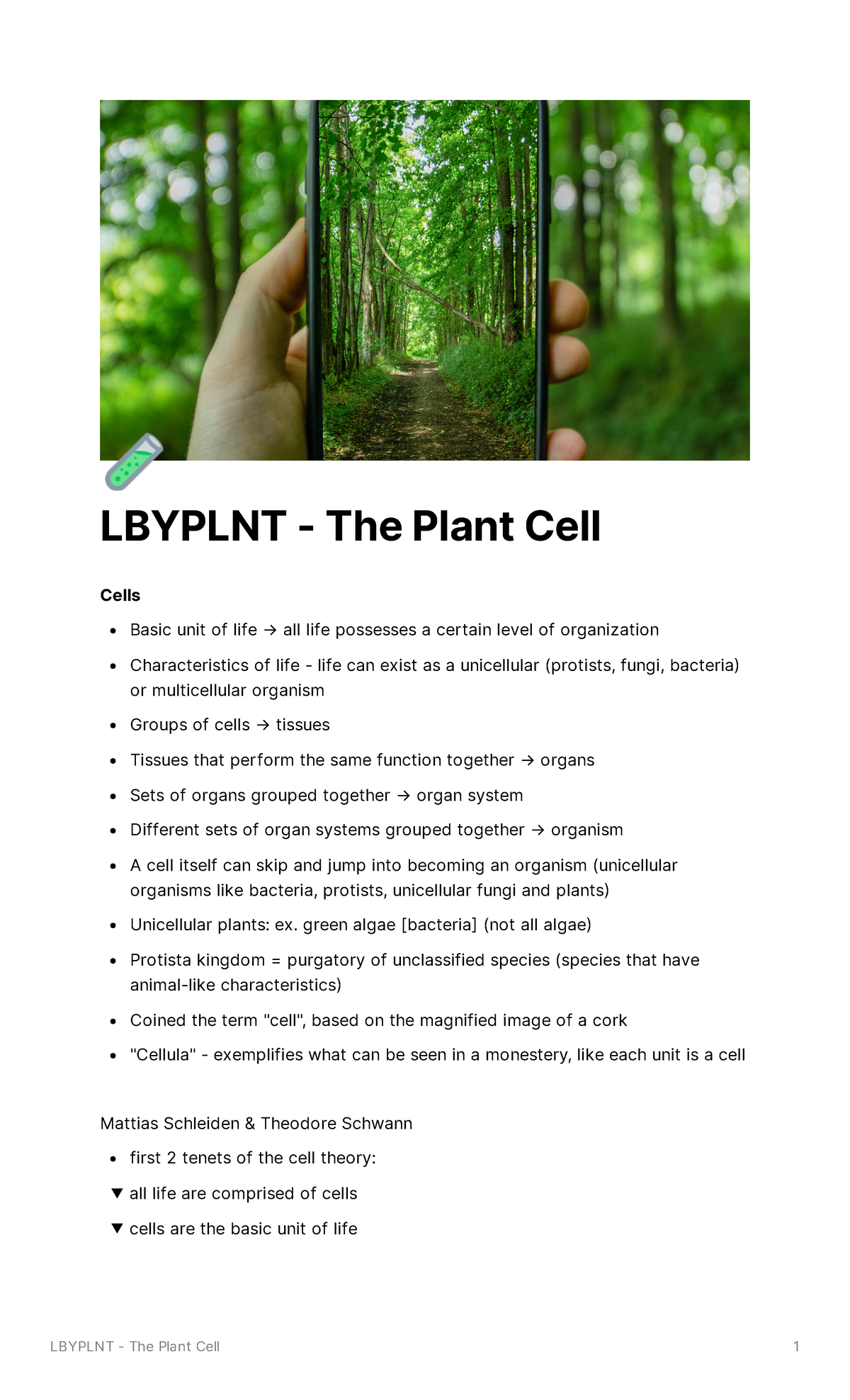 [Biology] Plant Cell - × LBYPLNT - The Plant Cell Cells Basic Unit Of ...