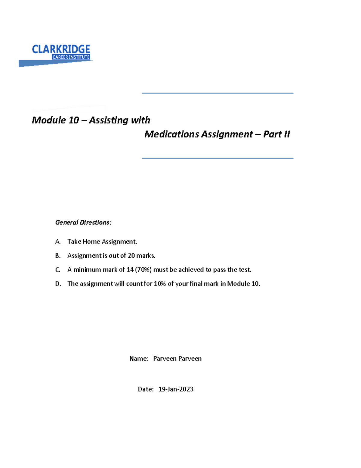 Assisting With Medications 2 - Module 10 – Assisting With Medications 