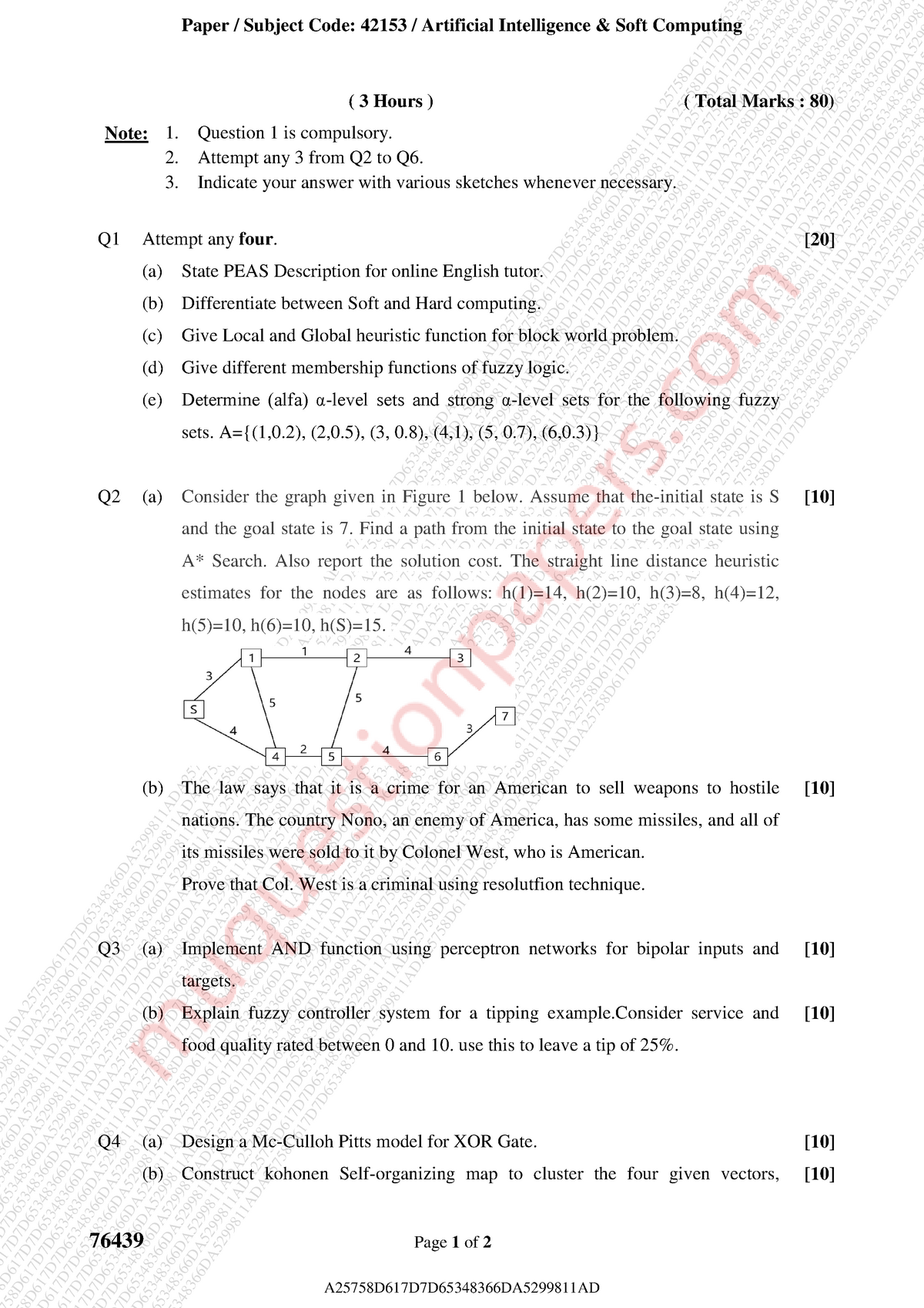 Question Papers - AISC - Computer - Final year - Computer Engineering ...