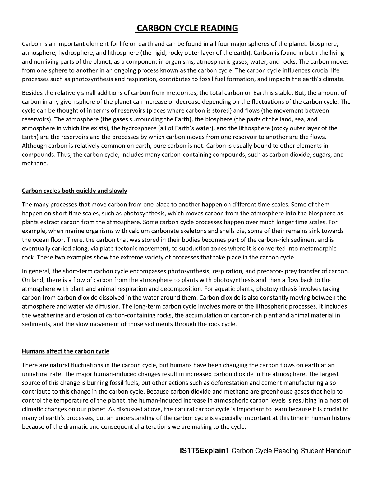 Kami Export - Adan Bravo - 7 - IS1T5Explain1 Carbon Cycle Reading ...