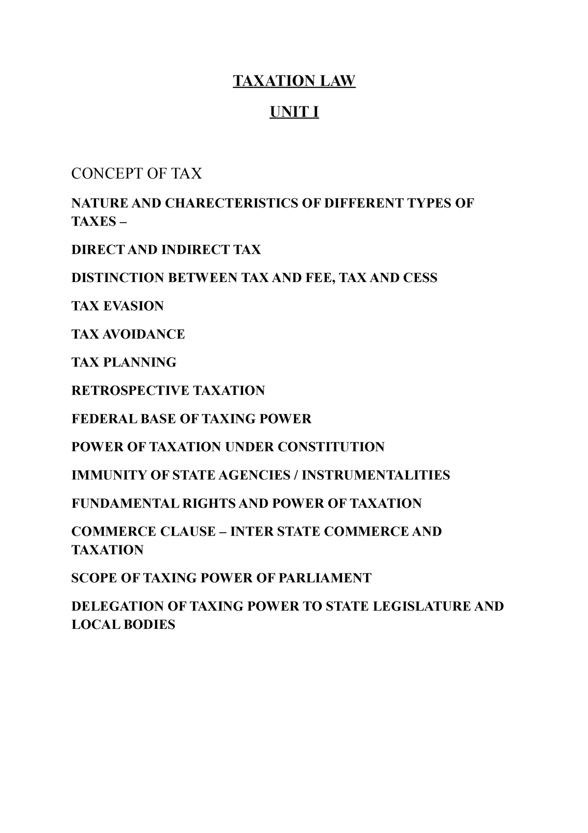 unit-1-taxation-notes-taxation-law-unit-i-concept-of-tax-nature-and