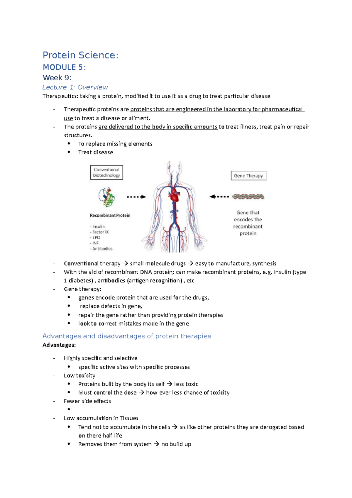 Protein Science, Module 5 Complete - Protein Science: MODULE 5: Week 9 ...