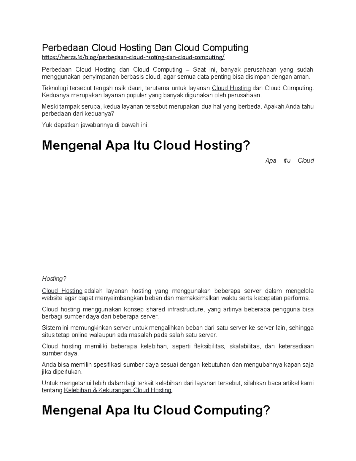 Perbedaan Cloud Hosting Dan Cloud Computing - Perbedaan Cloud Hosting ...