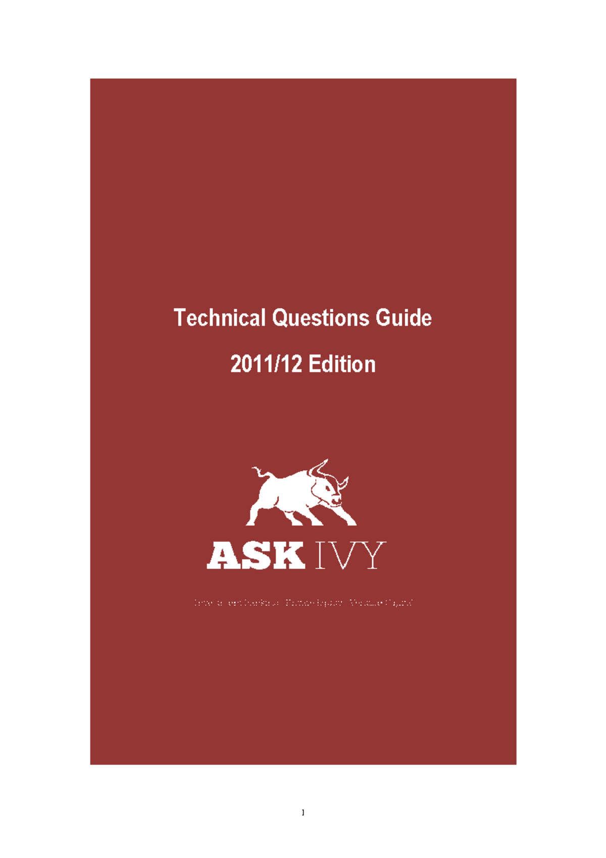 Ask IVY IB Technical Interview Prep - Technical Questions Guide 2011/12 ...
