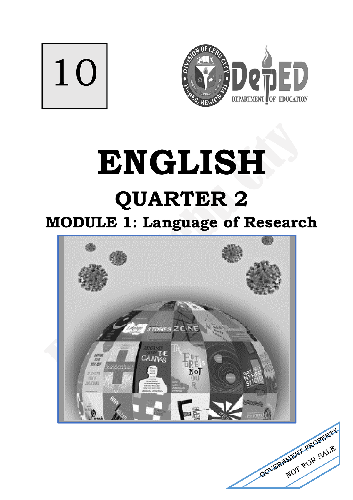 1 Q2 English - ENGLISH QUARTER 2 MODULE 1: Language Of Research 10 10 ...