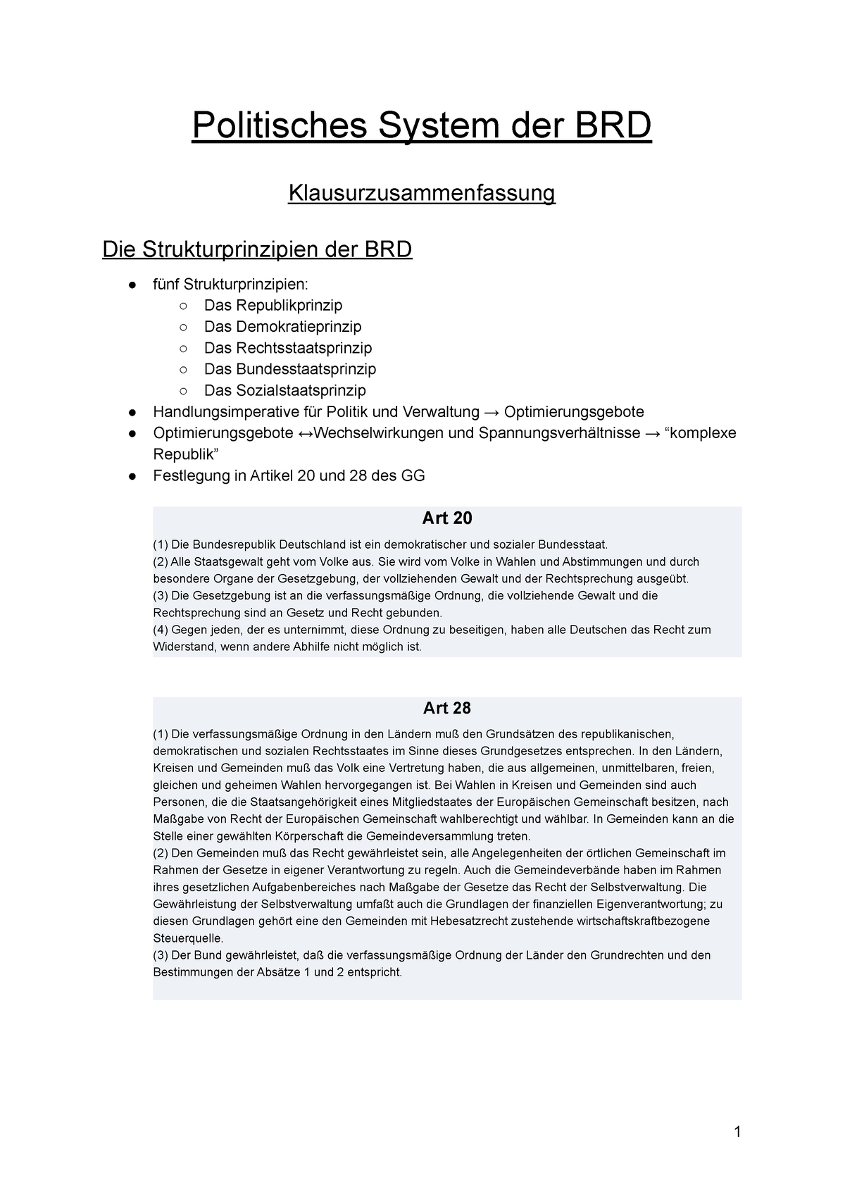 Politisches System Der BRD - Politisches System Der BRD ...