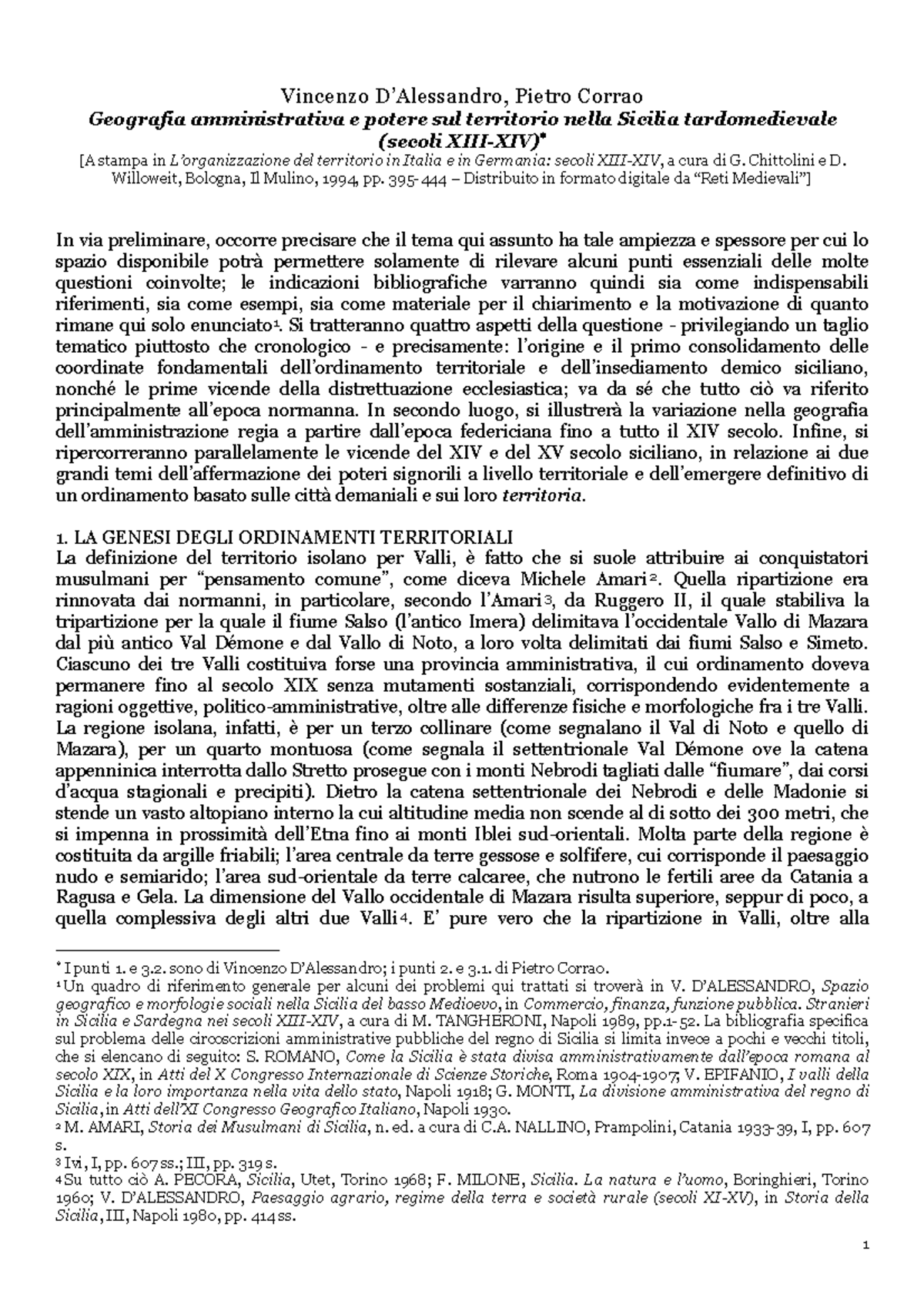9 Geografia amministrativa e potere sul territorio tardomedievale in