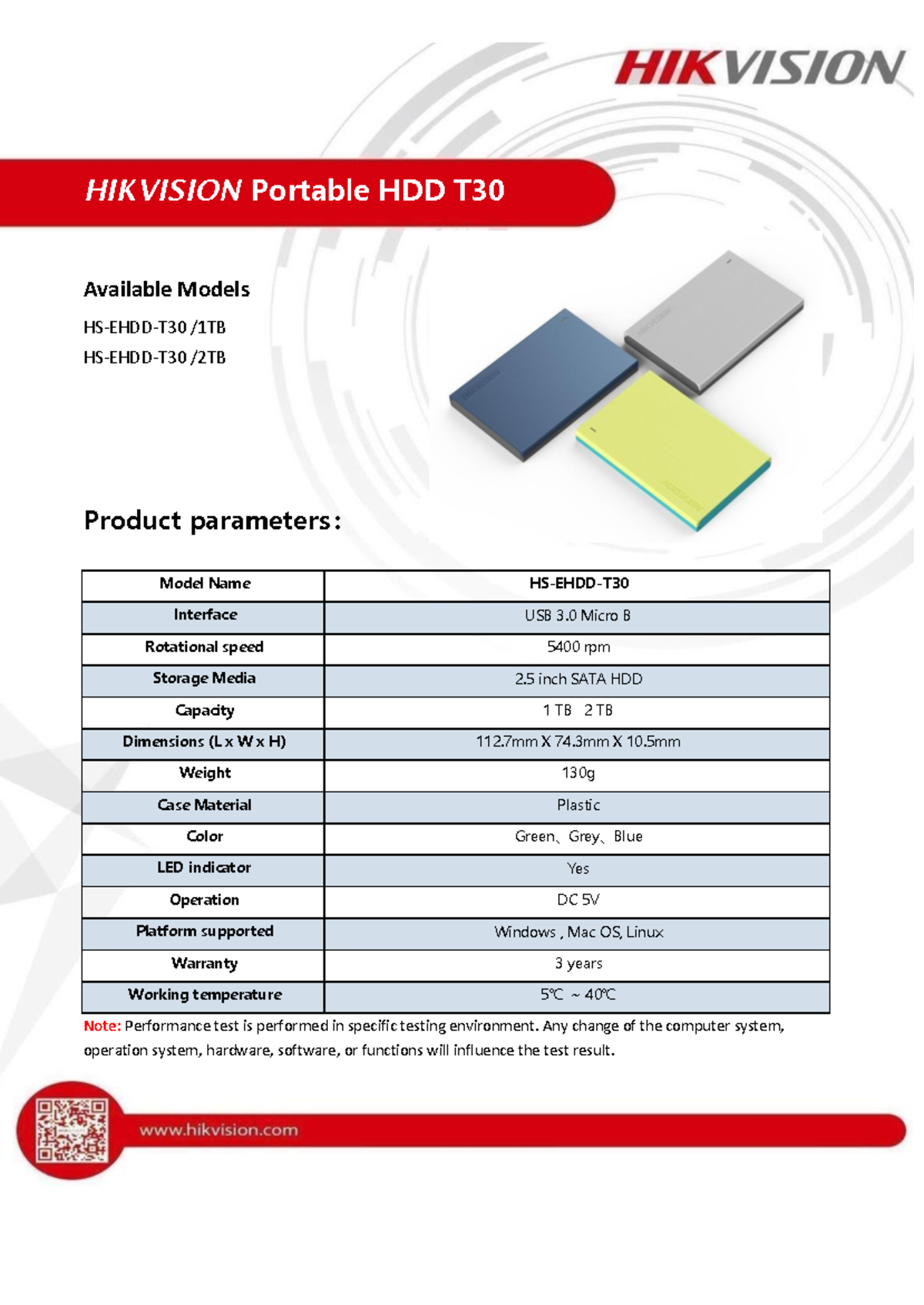 Spec HS EHDD T30 - Especificaciones tecnicas disco externo hikvision ...