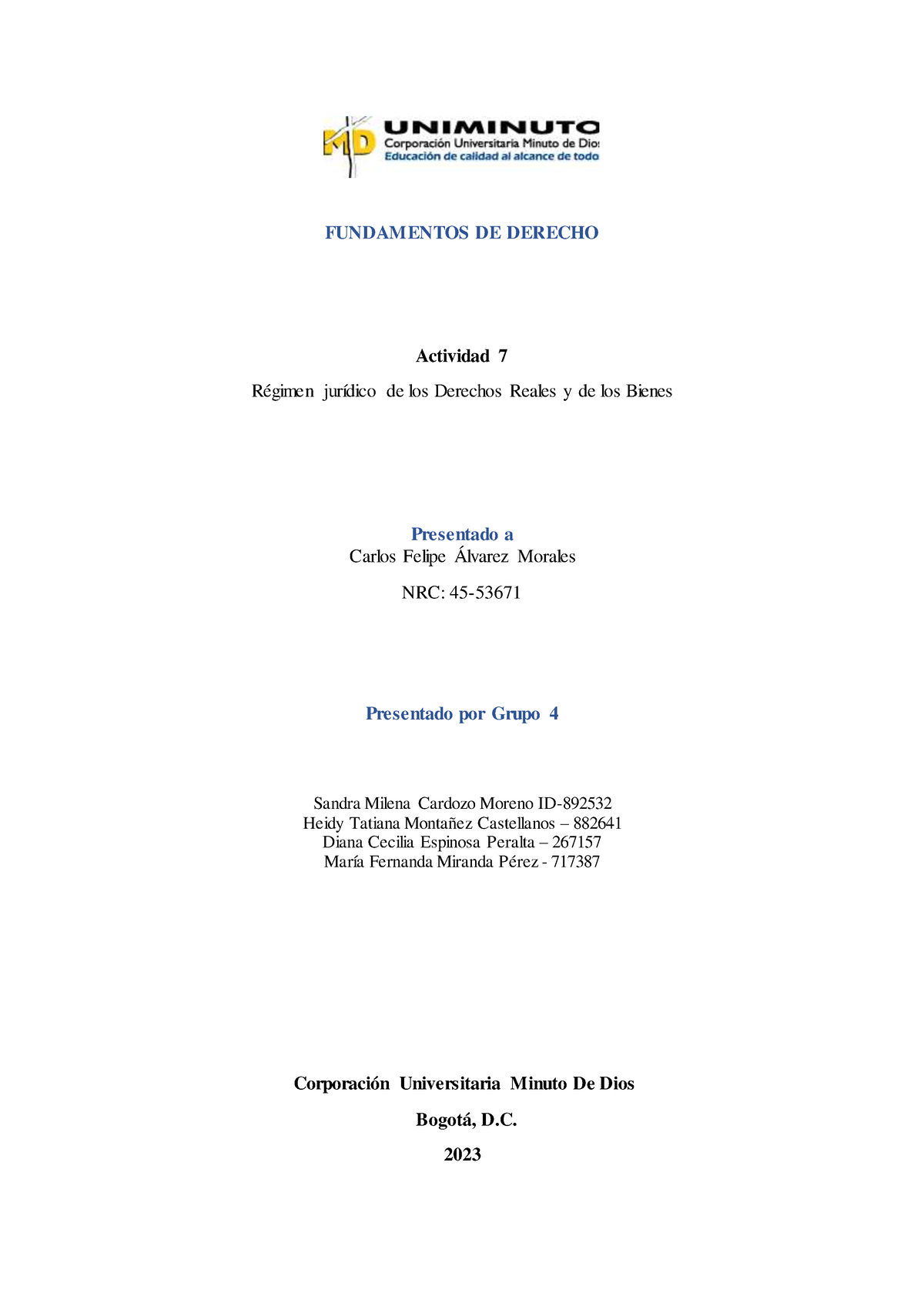 Fundamentos De Derecho Actividad 7 Grupo 4 - FUNDAMENTOS DE DERECHO ...