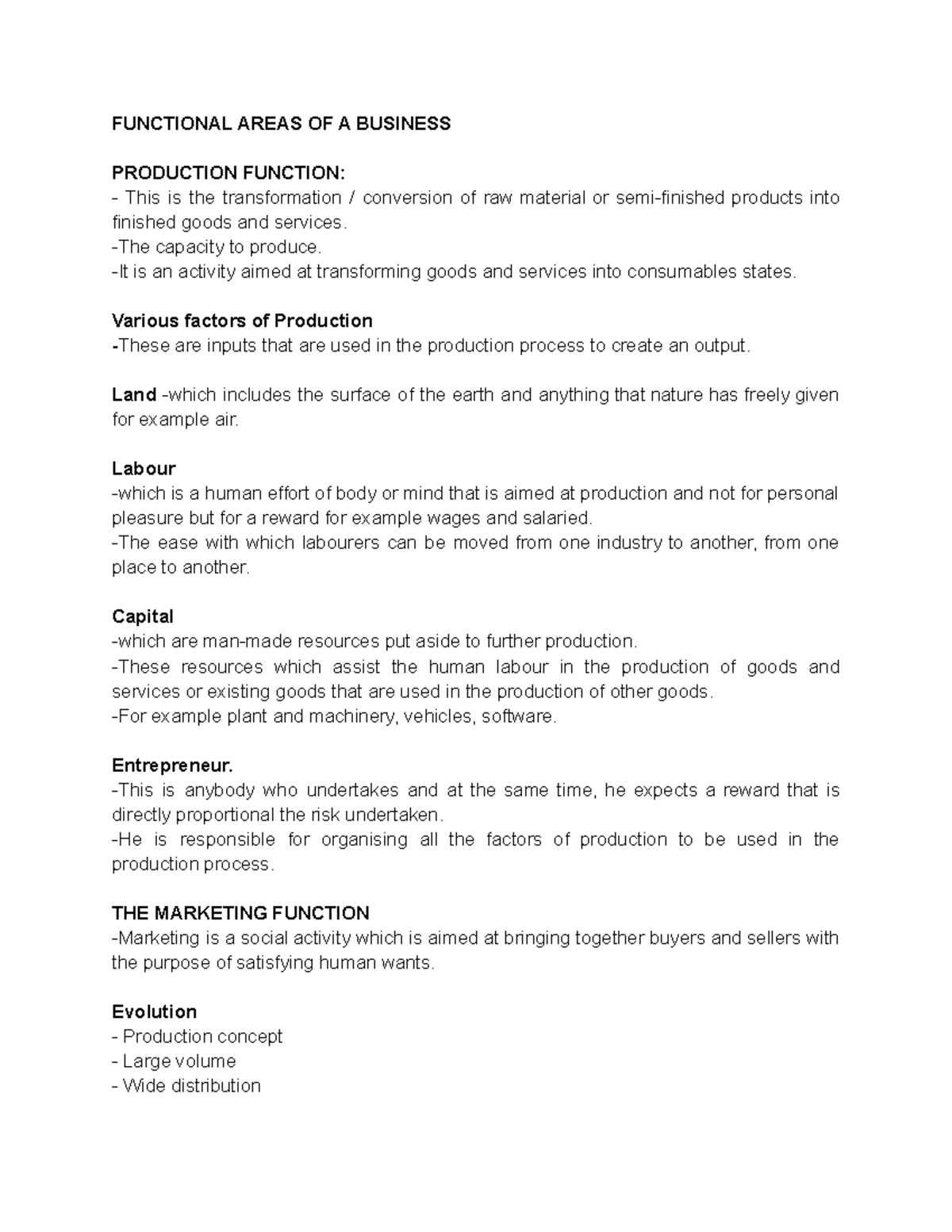 functional-areas-of-a-business-notes-functional-areas-of-a-business