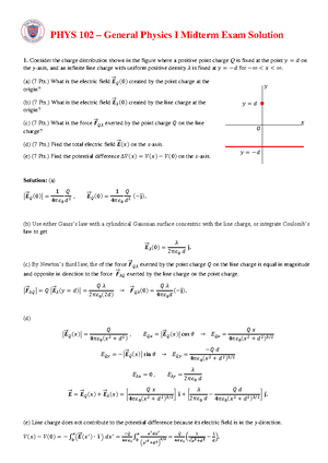 M1M1 - exercises - PHYS 102 – General Physics II Midterm Exam Duration ...