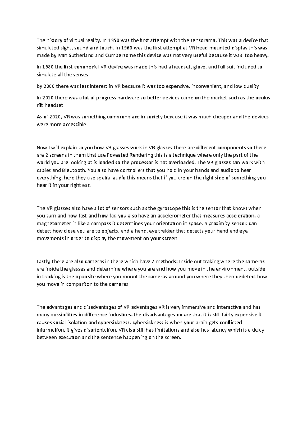 The history of virtual reality - In 1950 was the first attempt with the ...