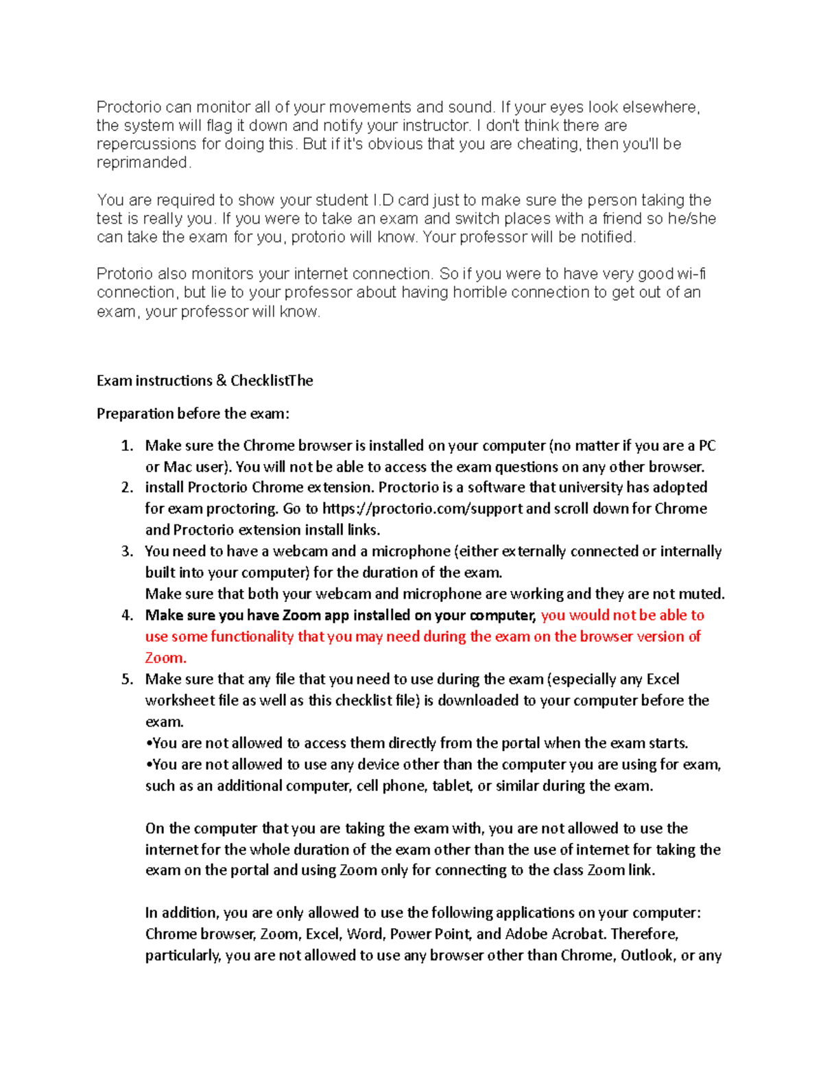 Using Practorio for a quiz or Exam - Proctorio can monitor all of your ...