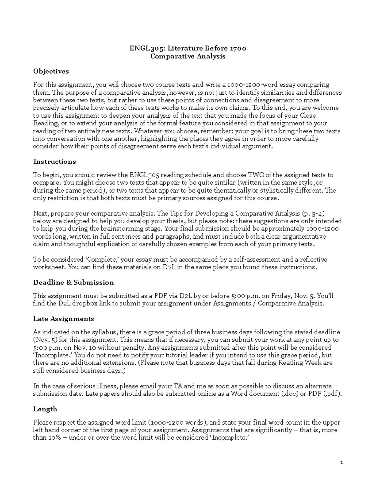 engl305-comparative-analysis-assignment-sheet-engl305-literature