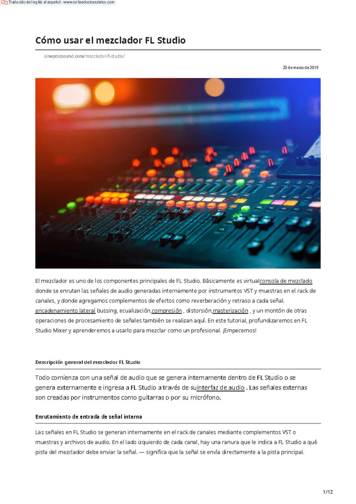 How to Use the FL Studio Mixer (Traducido al Español) - Cómo usar el ...