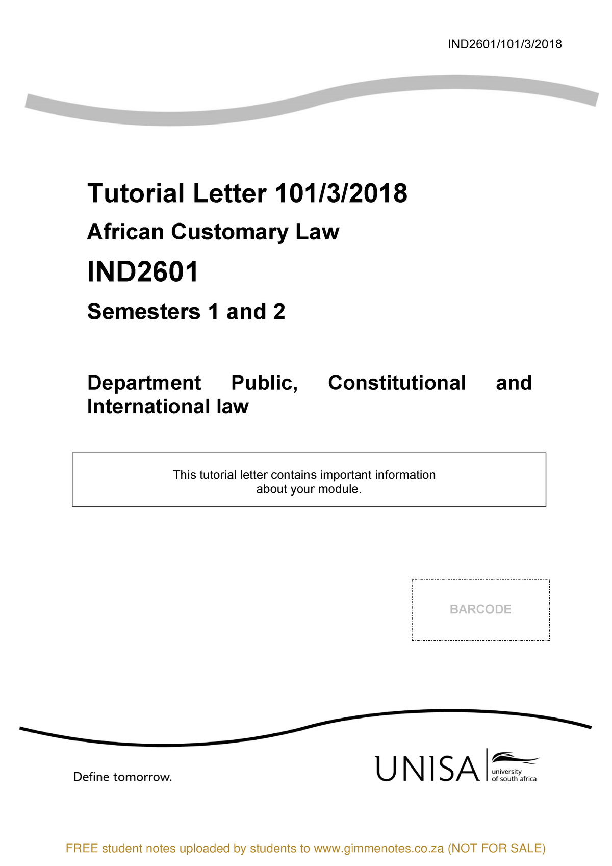 101-2018-3ind-assignemnt-ind2601-101-3-2018-tutorial-letter-101-3