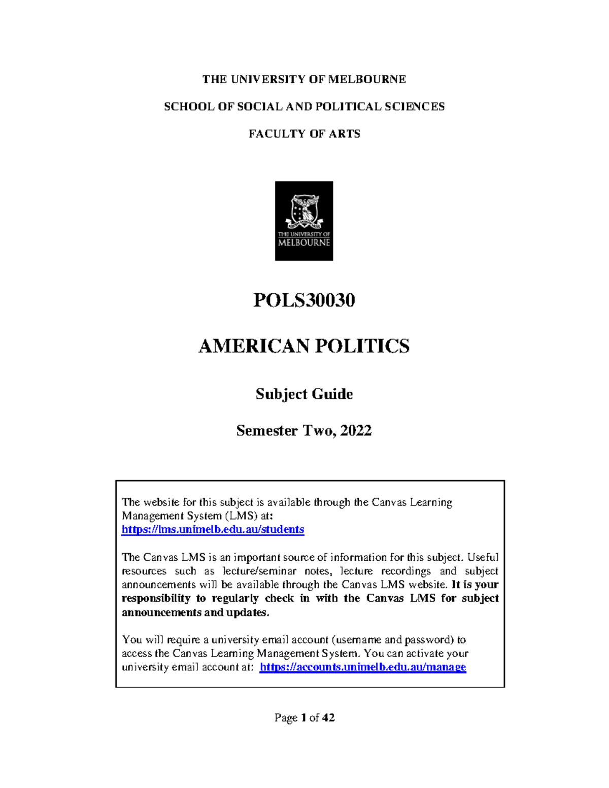 ssps-american-politics-subject-guide-1-the-university-of-melbourne