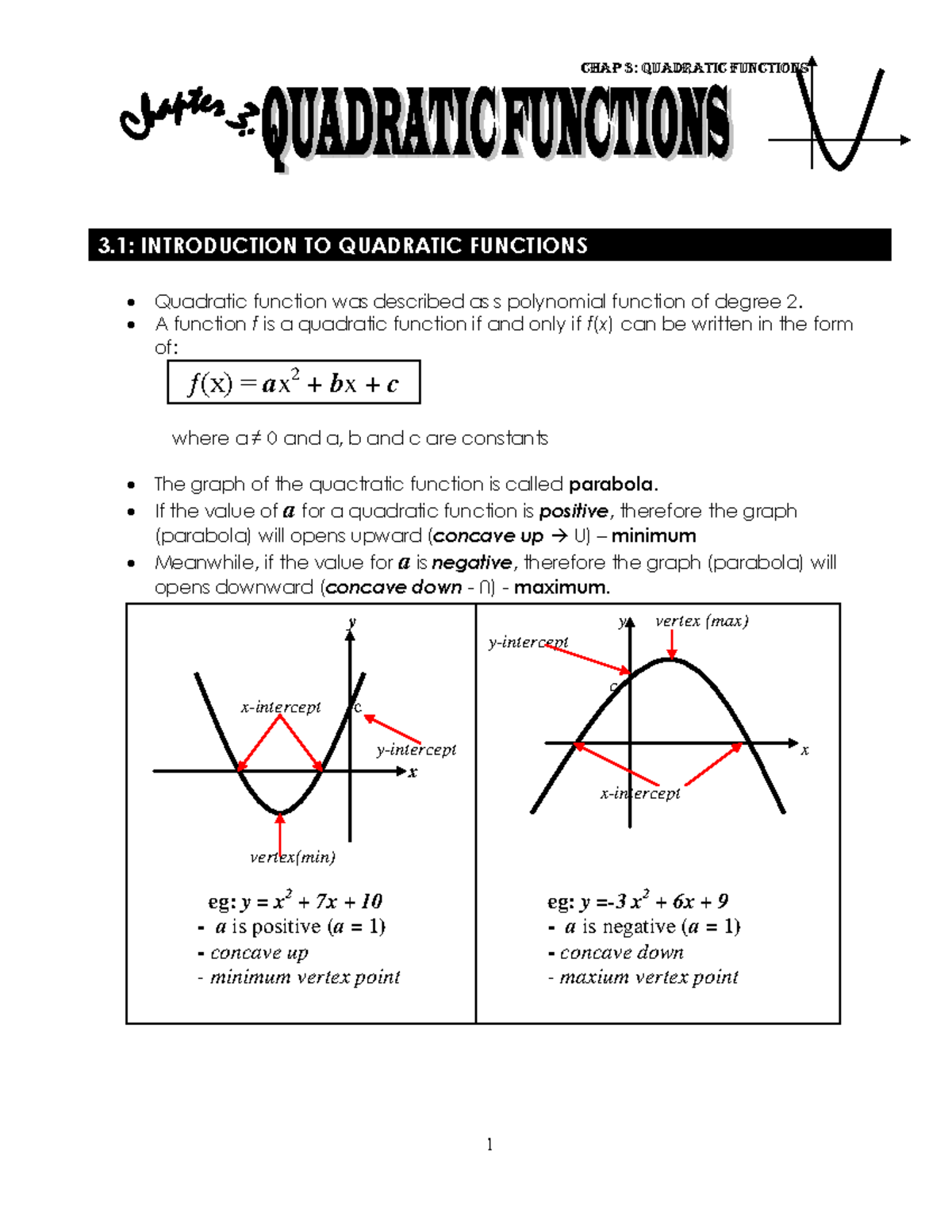 Note- Chapter 3 - Calculus I - UUM - Studocu