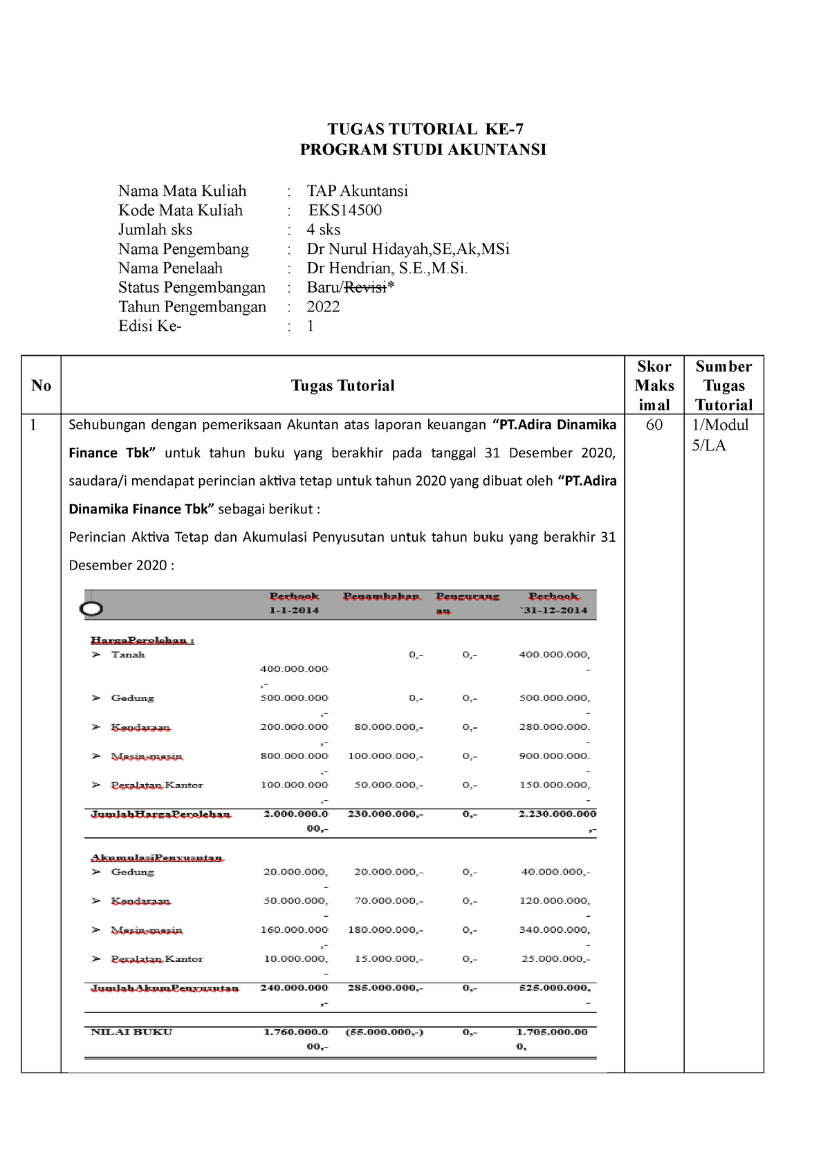 Tugas 3 - TUGAS TUTORIAL KE- PROGRAM STUDI AKUNTANSI Nama Mata Kuliah ...