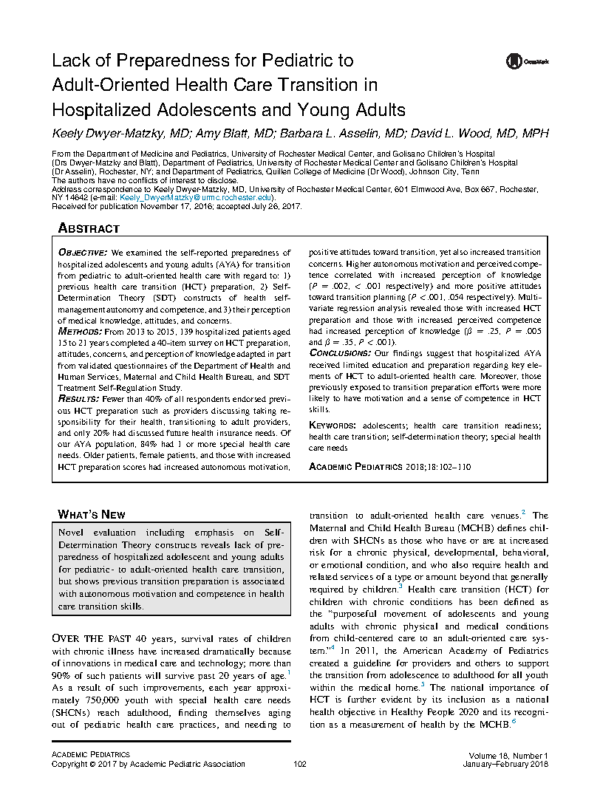 4 Nursing Journal Lack Of Preparedness For Pediatric To Adult   Thumb 1200 1606 