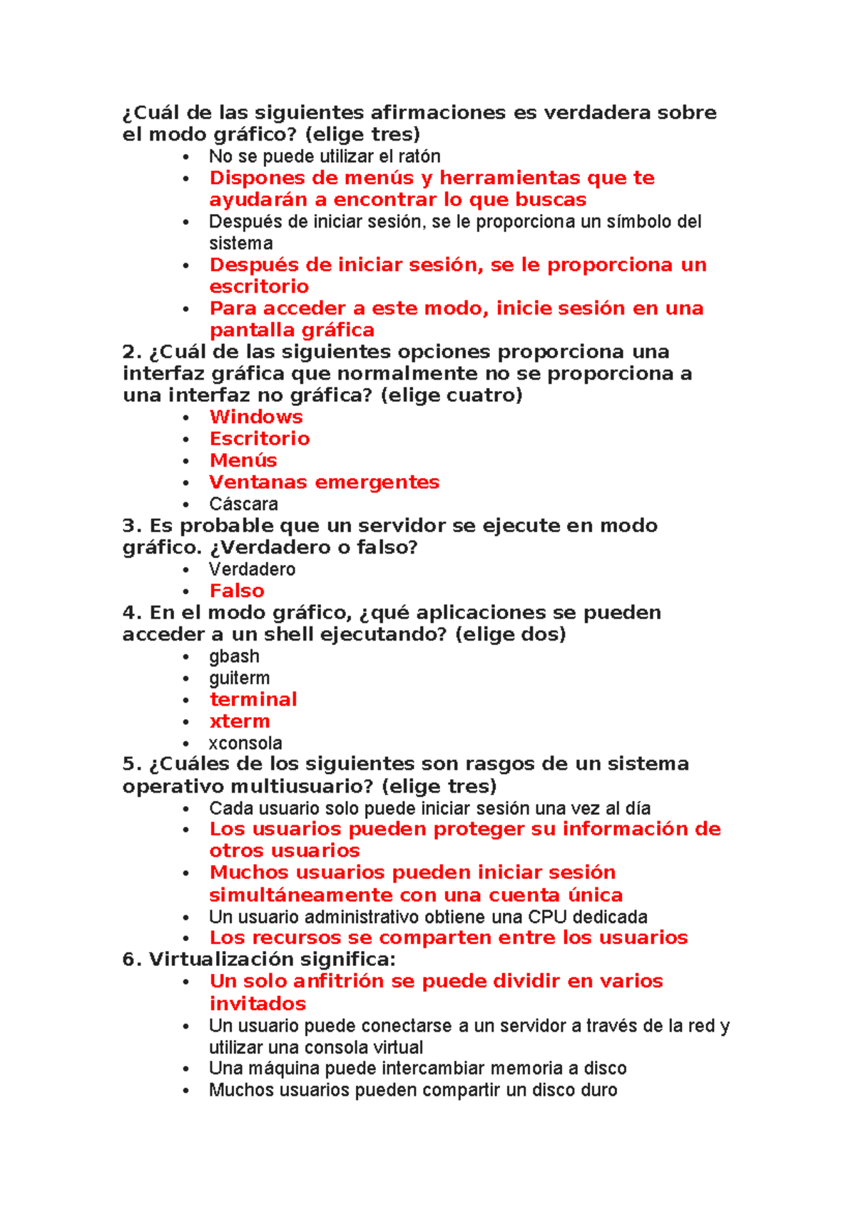 Cuál De Las Siguientes Afirmaciones Es Verdadera Sobre El Modo Gráfico ...