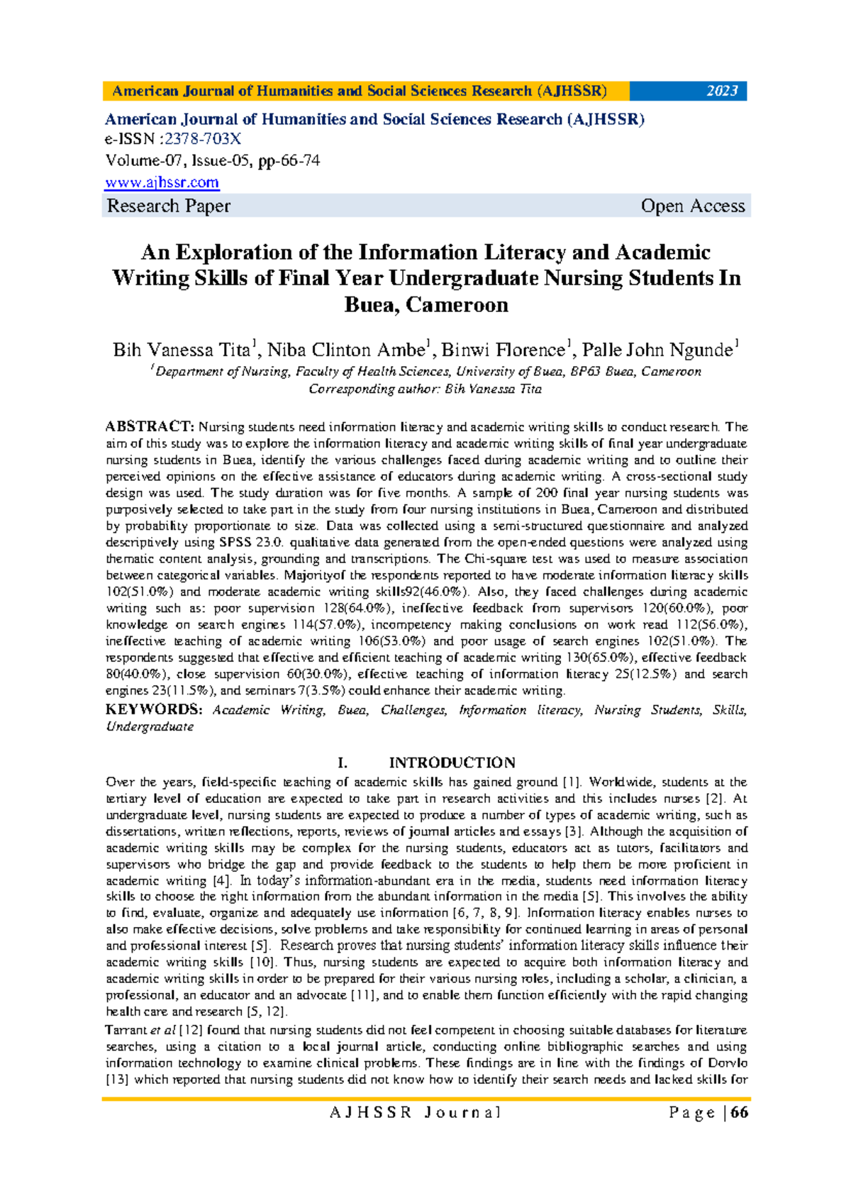 An Exploration of the Information Literacy and Academic Writing Skills ...