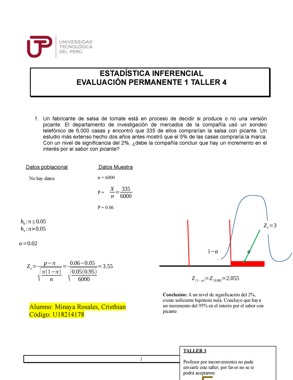 S08.s2-Resolver Ejercicio-Taller - Estadistica Inferencial - UTP - Studocu