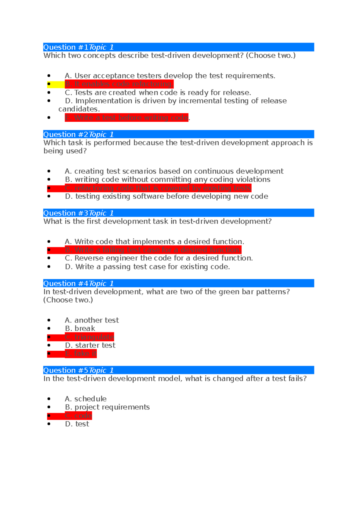 Dev Net Questions Set-01 - Question #1Topic 1 Which two concepts ...