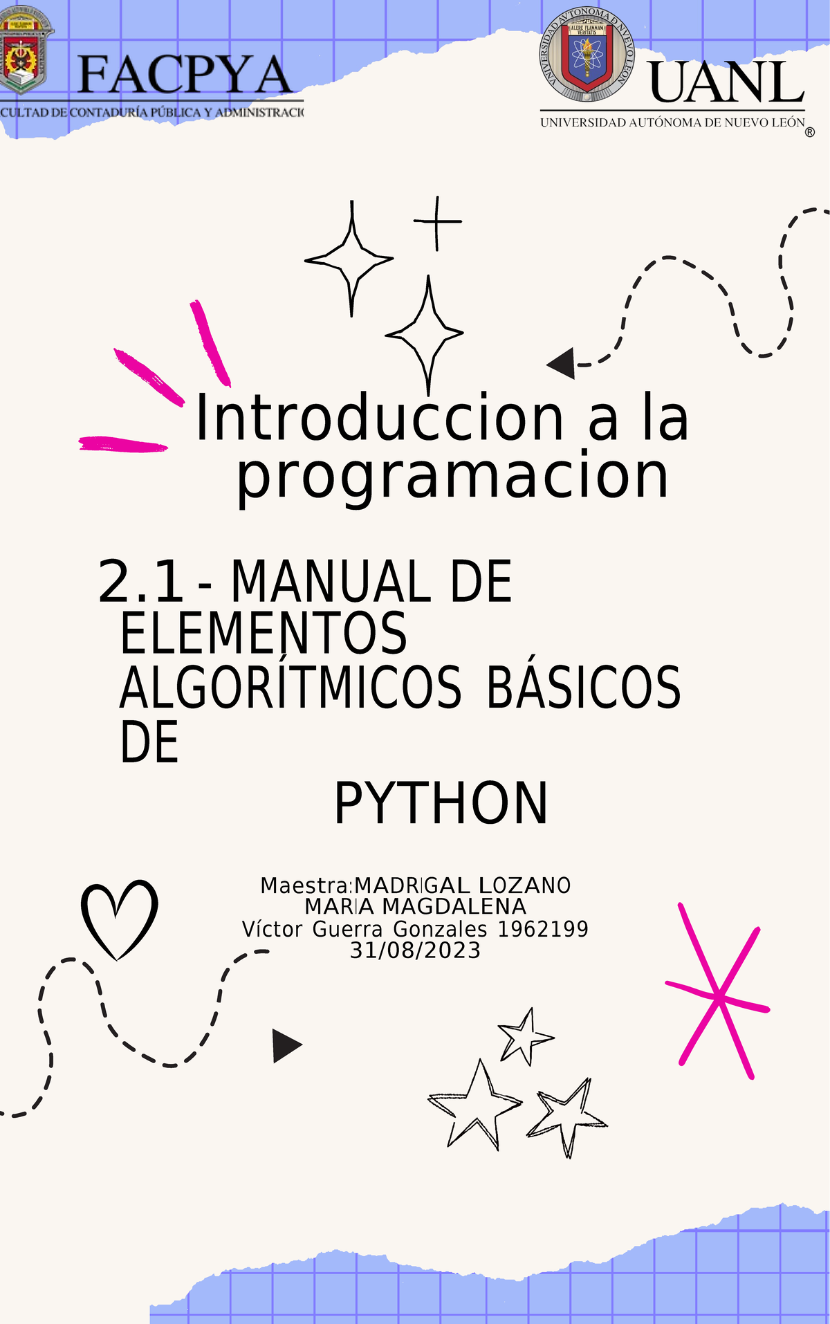 2.1 - Manual de elementos algorítmicos básicos de Python - Introduccion ...