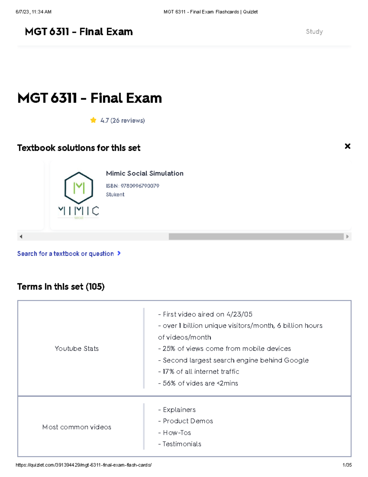 Chapter 8 Flashcards Quizlet Studocu